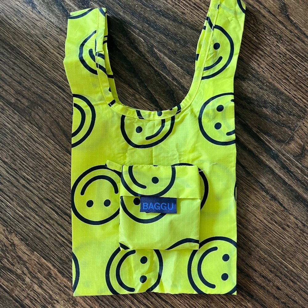 mini baggu yellow happy